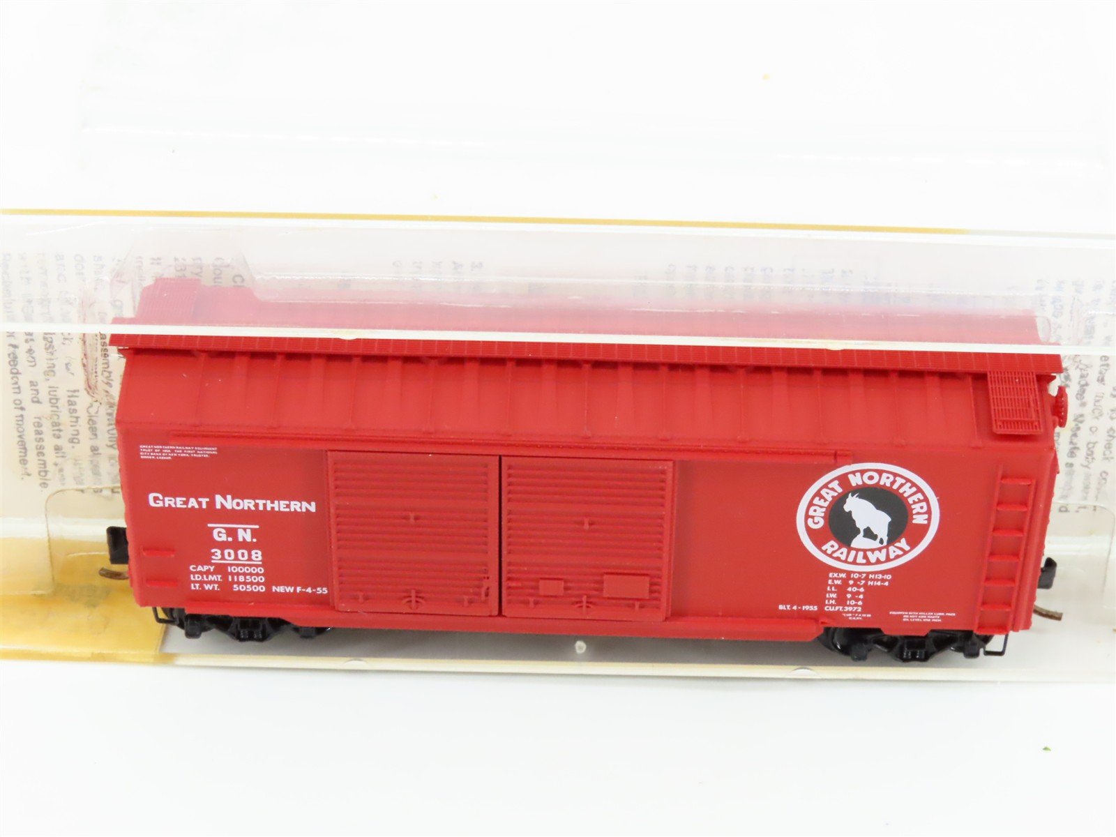 N Scale Micro-Trains/Kadee 23060 GN Great Northern 40' Boxcar #3008