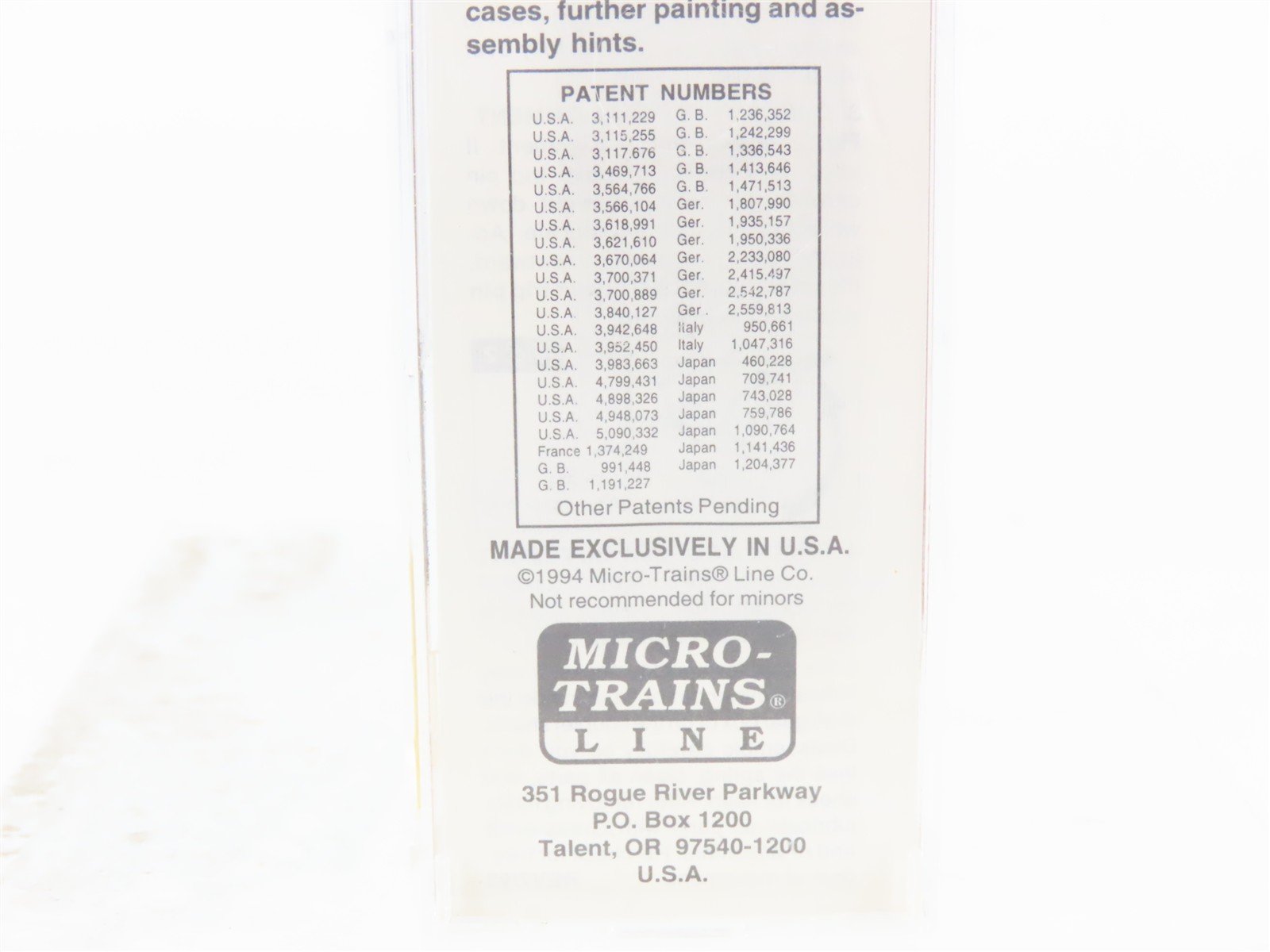 N Scale Micro-Trains MTL 20156 GN Great Northern 40' Boxcar #18748