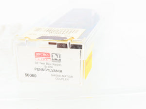 N Scale Micro-Trains MTL 56060 PRR Pennsylvania 33' Twin Bay Hopper #220455