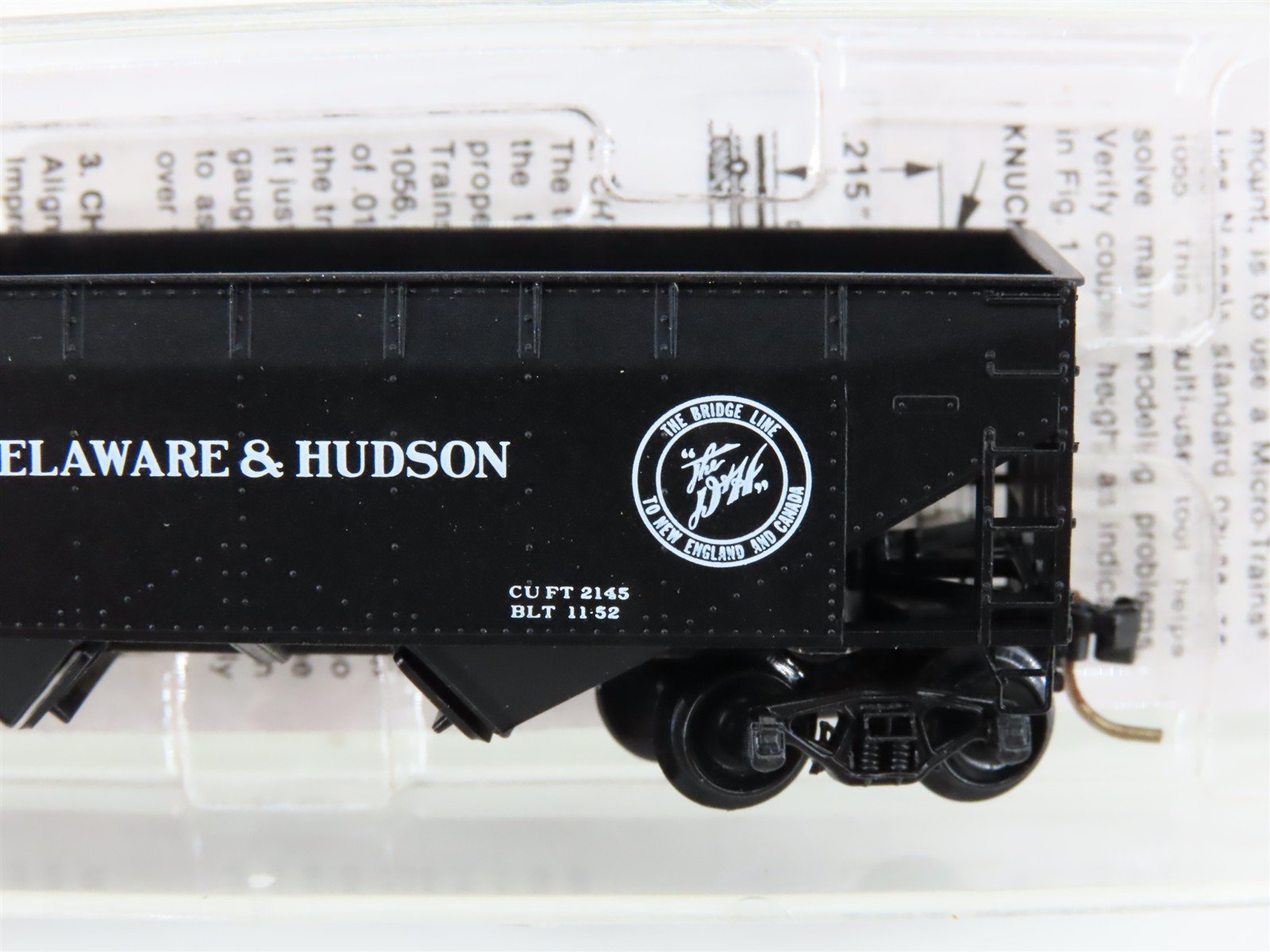 N Scale Micro-Trains MTL 55170 D&H Delaware & Hudson 33' Twin Bay Hopper #7217