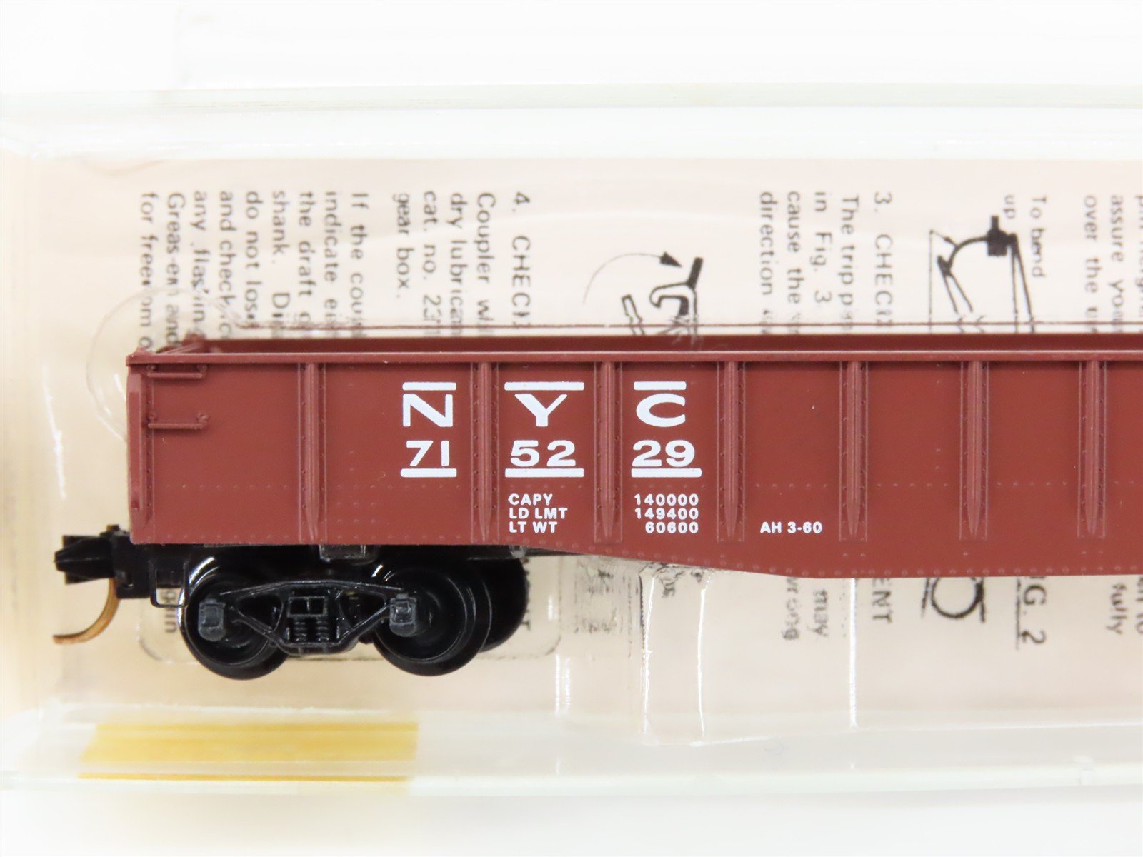 N Scale Micro-Trains/Kadee 46170 NYC New York Central 50' Gondola #715229