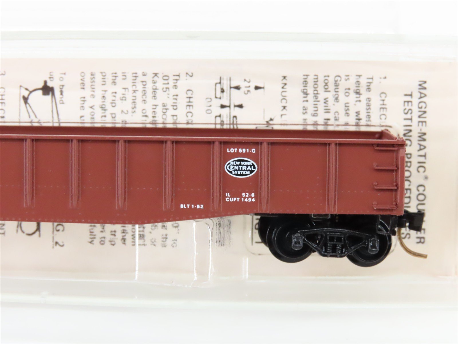 N Scale Micro-Trains/Kadee 46170 NYC New York Central 50' Gondola #715229
