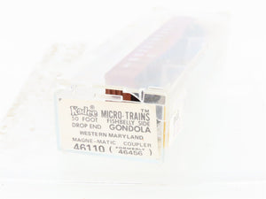 N Scale Micro-Trains/Kadee 46110 WM Western Maryland 50' Gondola #54646