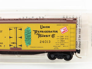 N Micro-Trains MTL 49390 URTC Bananas Fruit Dispatch 40' Wood Reefer #24013