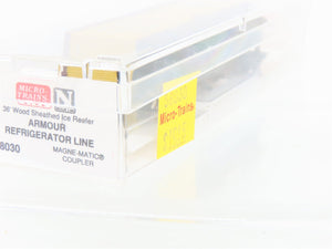 N Scale Micro-Trains MTL 49390 Armour Refrigerator Line 40' Wood Reefer #7306