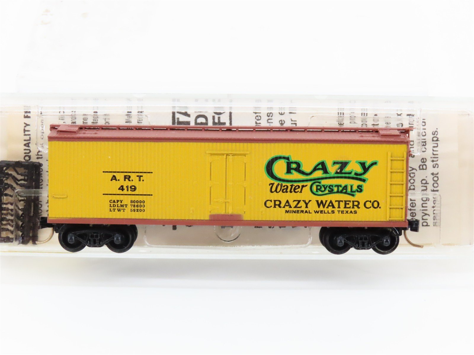 N Scale Micro-Trains MTL 49230 ART Crazy Water Crystals 40' Wood Reefer #419