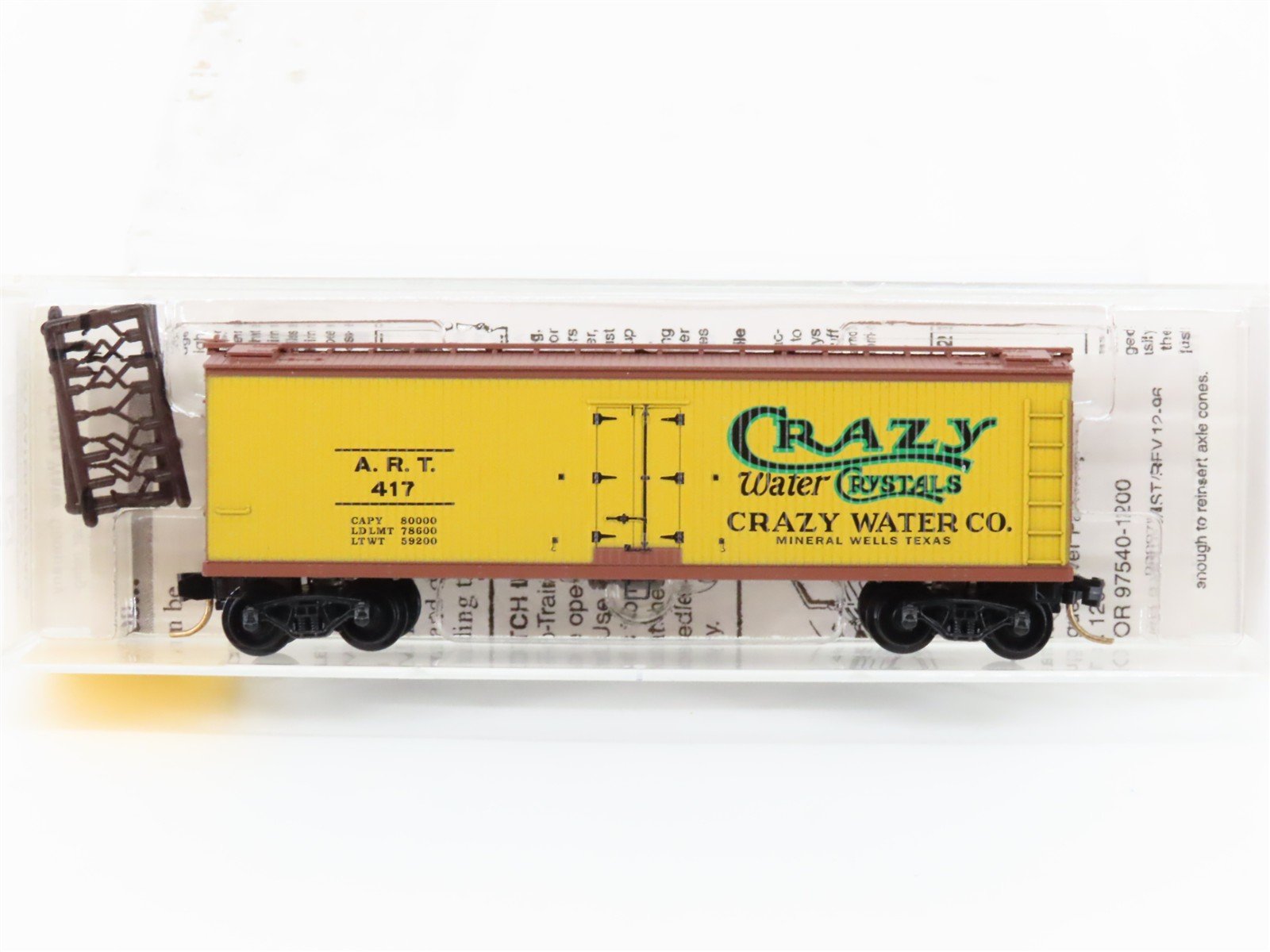 N Scale Micro-Trains MTL 49230 ART Crazy Water Crystals 40' Wood Reefer #417
