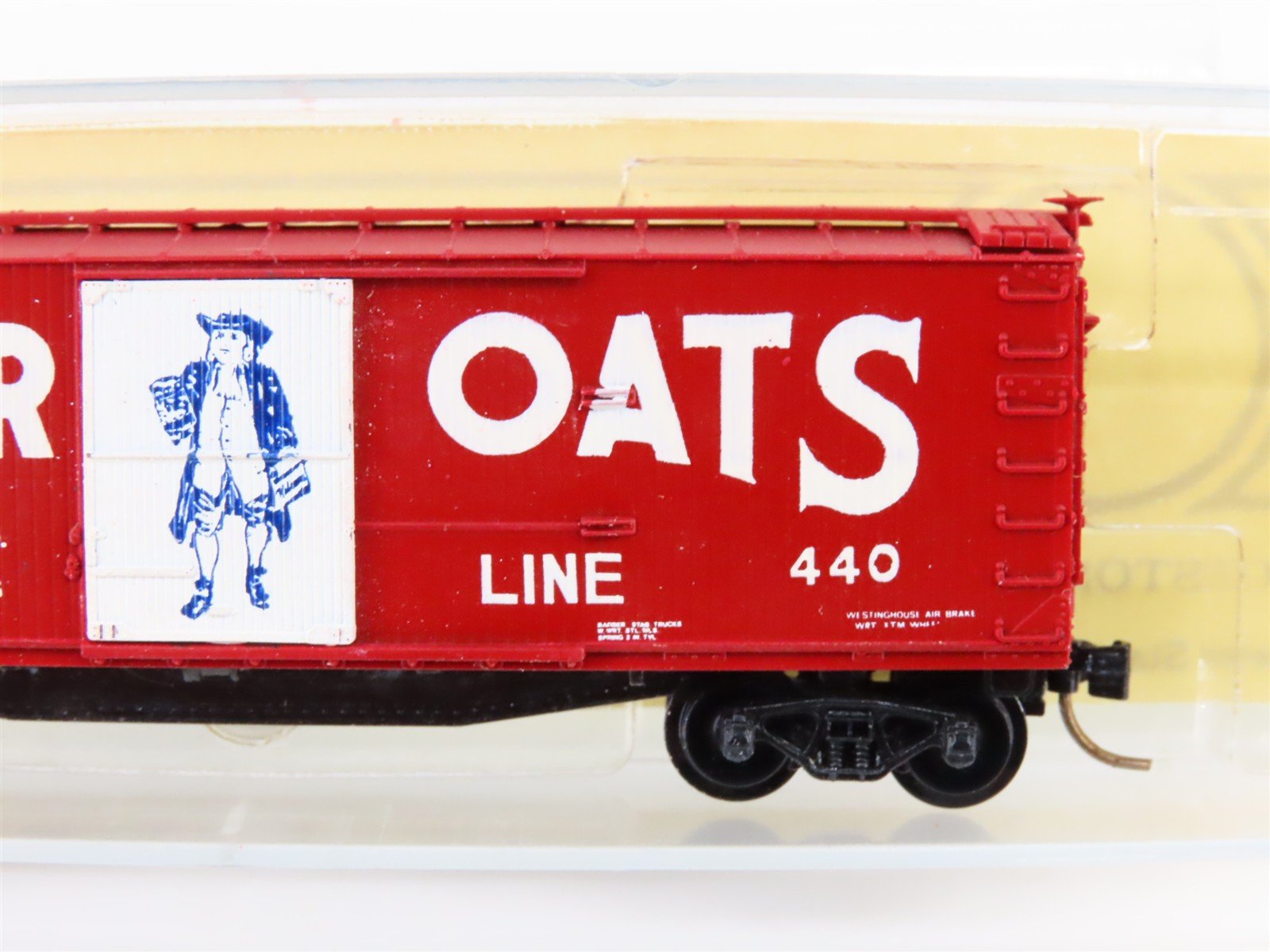 N Scale Kadee/Aksarben Quaker Oats 40' Wood Boxcar #440