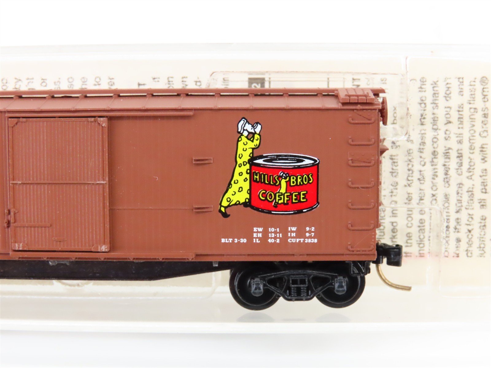 N Scale Micro-Trains MTL 42100 HBCX Hills Bros Coffee 40' Boxcar #166