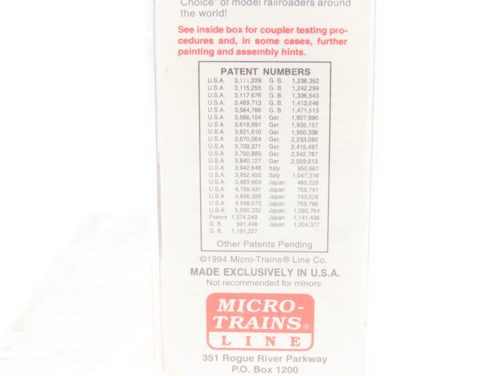N Scale Micro-Trains MTL 42100 HBCX Hills Bros Coffee 40' Boxcar #166