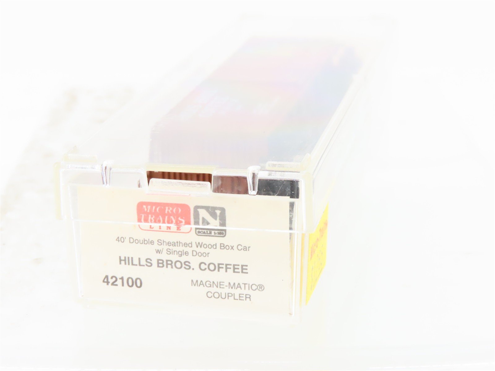 N Scale Micro-Trains MTL 42100 HBCX Hills Bros Coffee 40' Boxcar #166