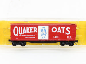 N Scale Kadee/Aksarben Quaker Oats 40' Wood Boxcar #184