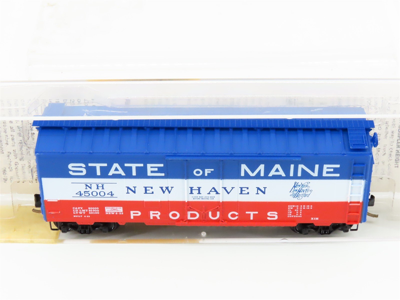 N Scale Micro-Trains MTL 21160 NH New Haven State of Maine 40' Boxcar #45004