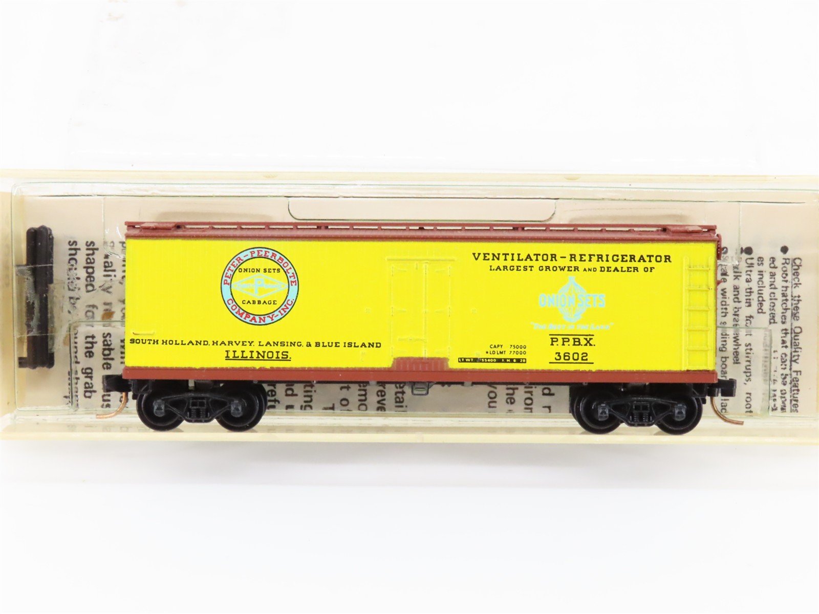 N Scale Micro-Trains/Kadee 47040 PPBX Peerbolte Onion 40' Reefer #3602