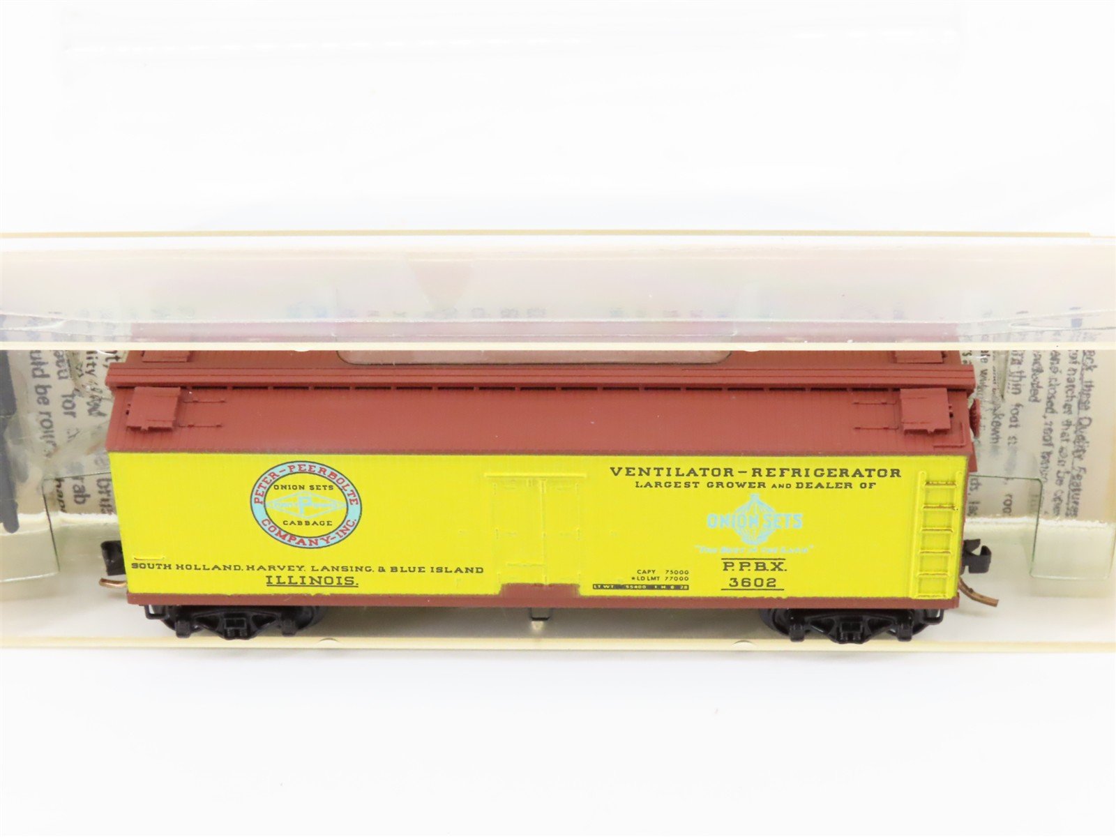 N Scale Micro-Trains/Kadee 47040 PPBX Peerbolte Onion 40' Reefer #3602