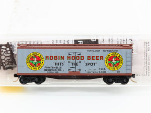 N Scale Micro-Trains MTL 49450 FBX Robin Hood Beer 40' Wood Reefer #5300