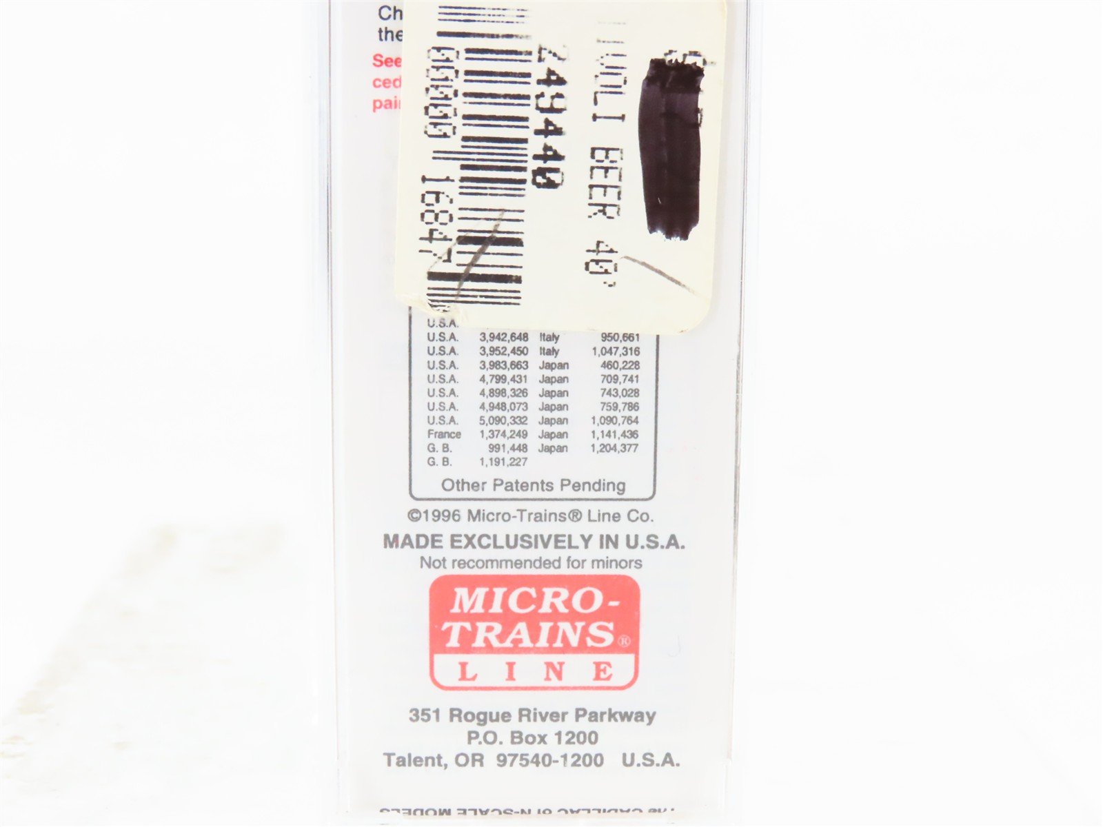 N Scale Micro-Trains MTL 49440 TUX Tivoli Beer 40' Wood Reefer #10700