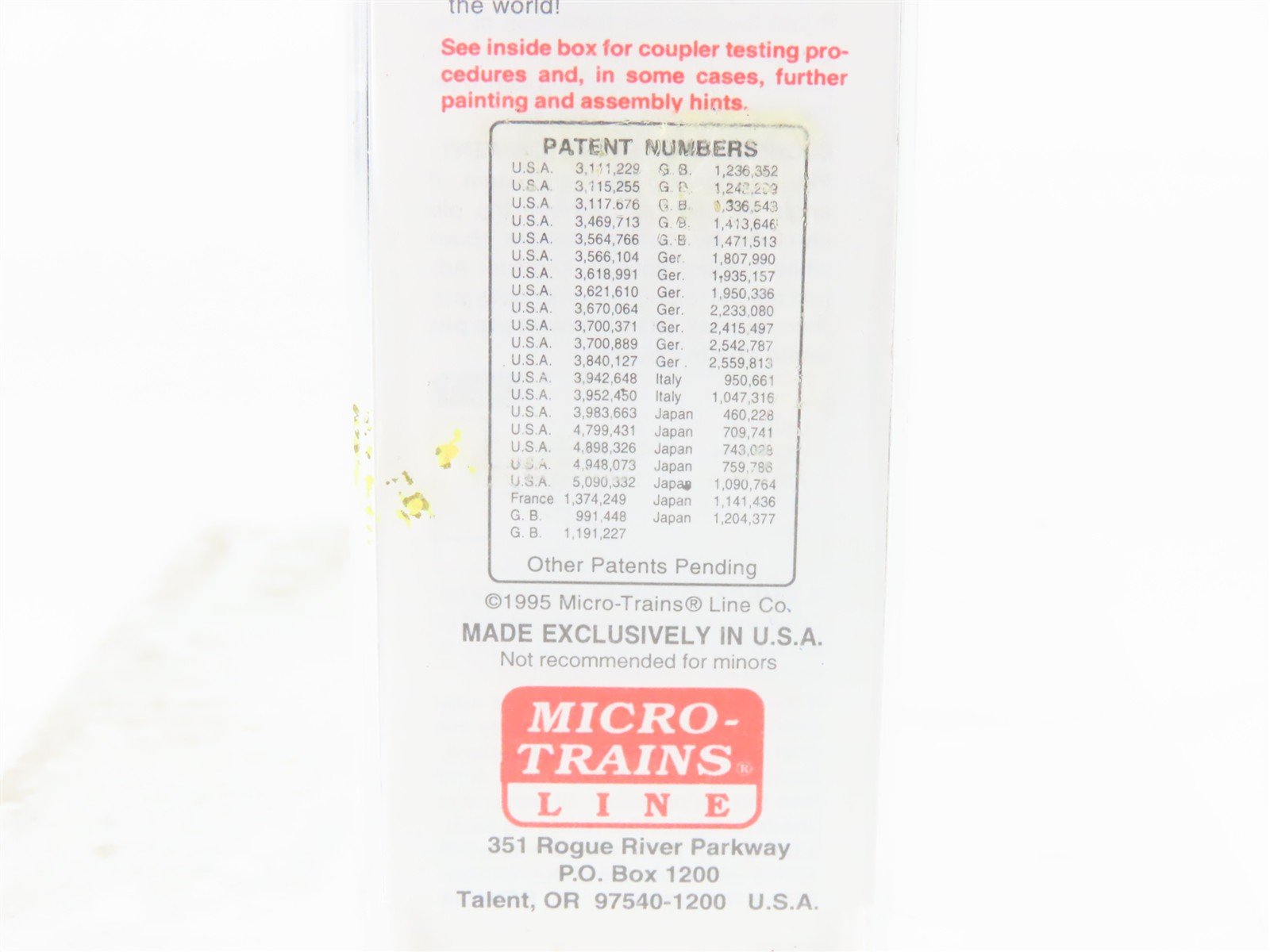 N Scale Micro-Trains MTL 42060 Potlatch Lumber Co. 40' Wood Boxcar #424