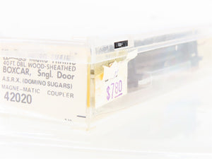 N Scale Micro-Trains/Kadee 42020 ASRX Domino Sugar 40' Wood Boxcar #497