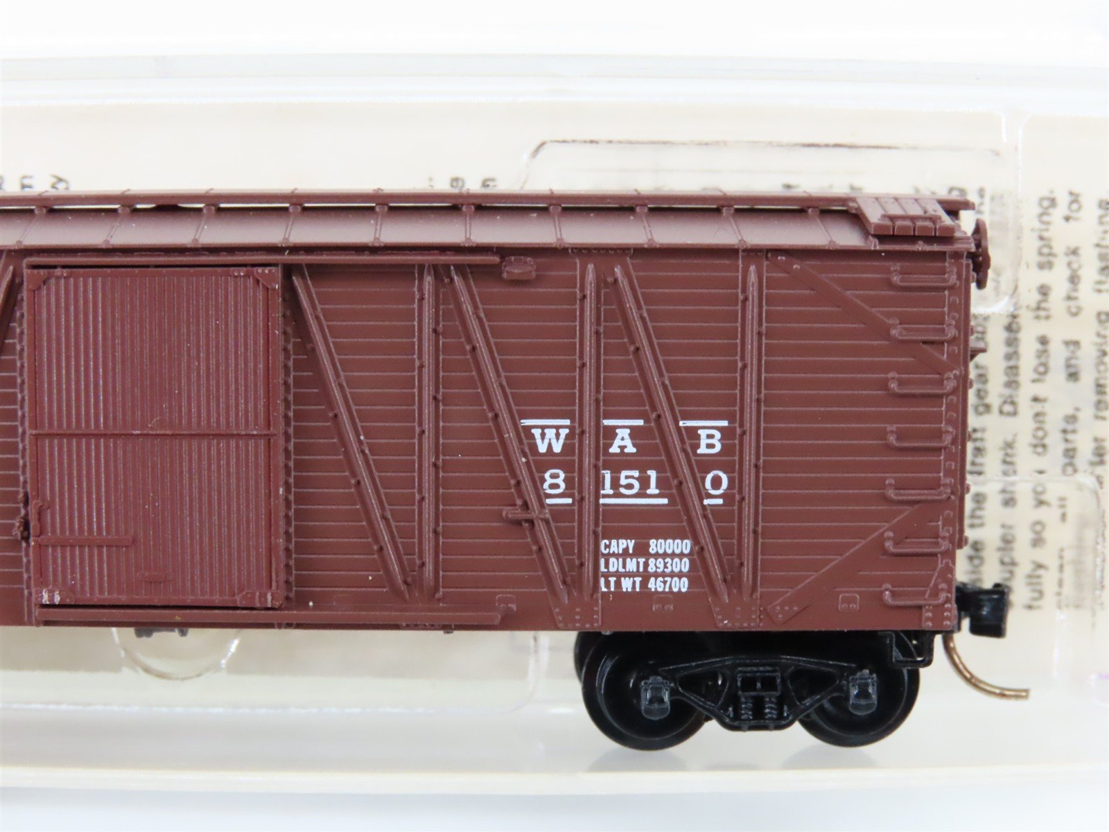 N Scale Micro-Trains/MTL 28050 WAB Wabash 40' Wood Boxcar #81510