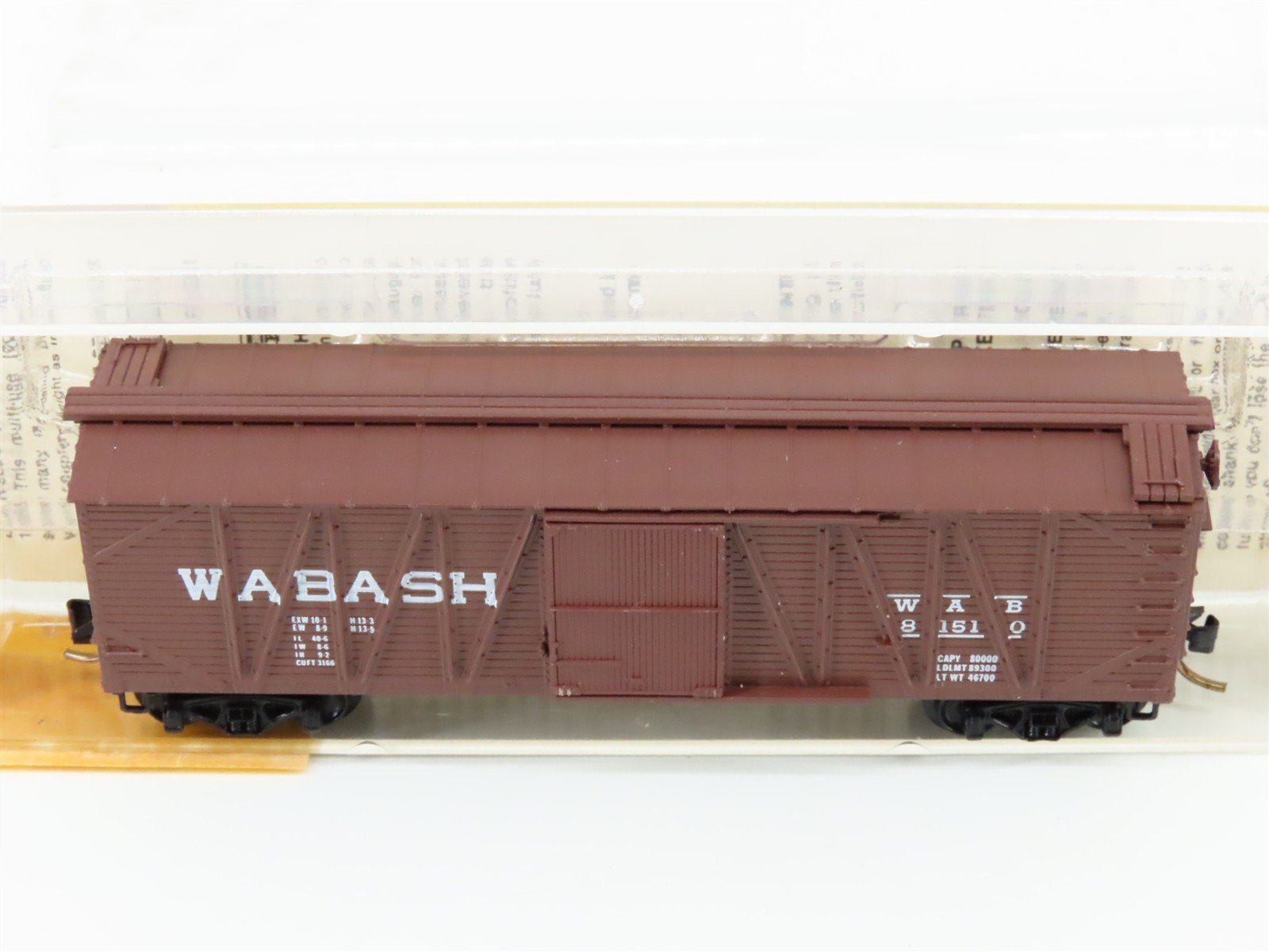 N Scale Micro-Trains/MTL 28050 WAB Wabash 40' Wood Boxcar #81510