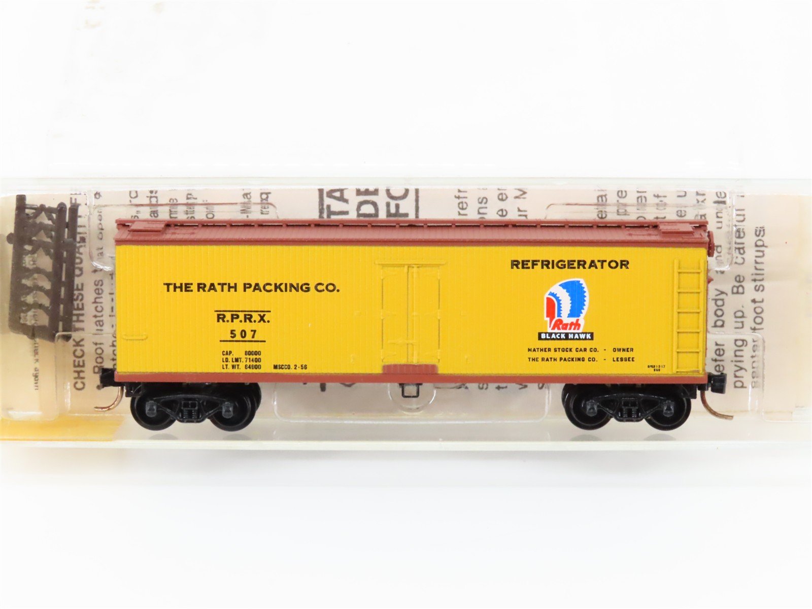 N Scale Micro-Trains/Kadee 47310 RPRX Rath Packing Co. 40' Wood Reefer #507