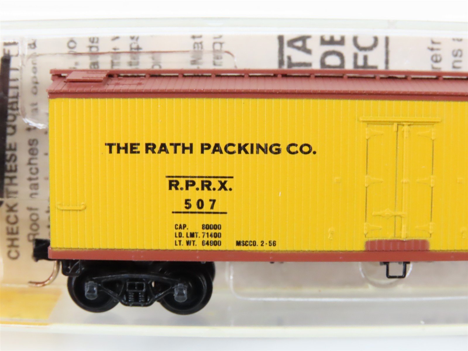 N Scale Micro-Trains/Kadee 47310 RPRX Rath Packing Co. 40' Wood Reefer #507