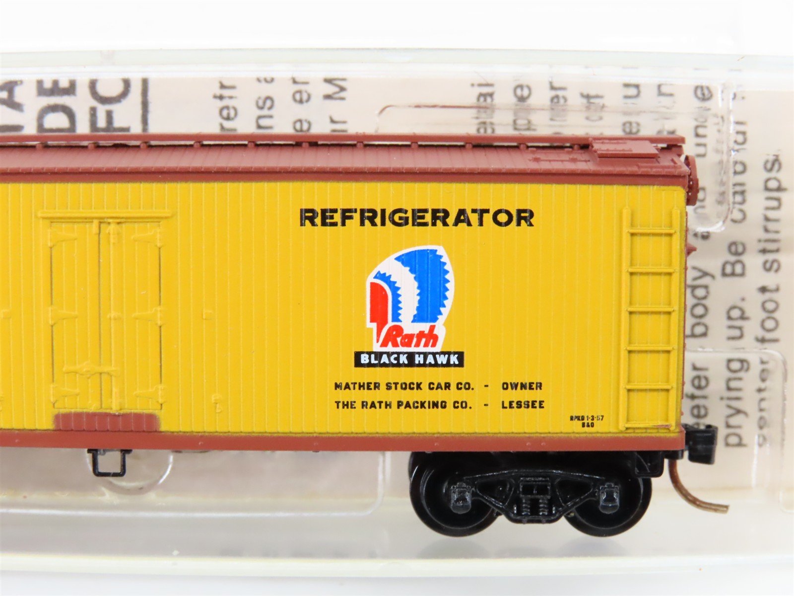 N Scale Micro-Trains/Kadee 47310 RPRX Rath Packing Co. 40' Wood Reefer #507