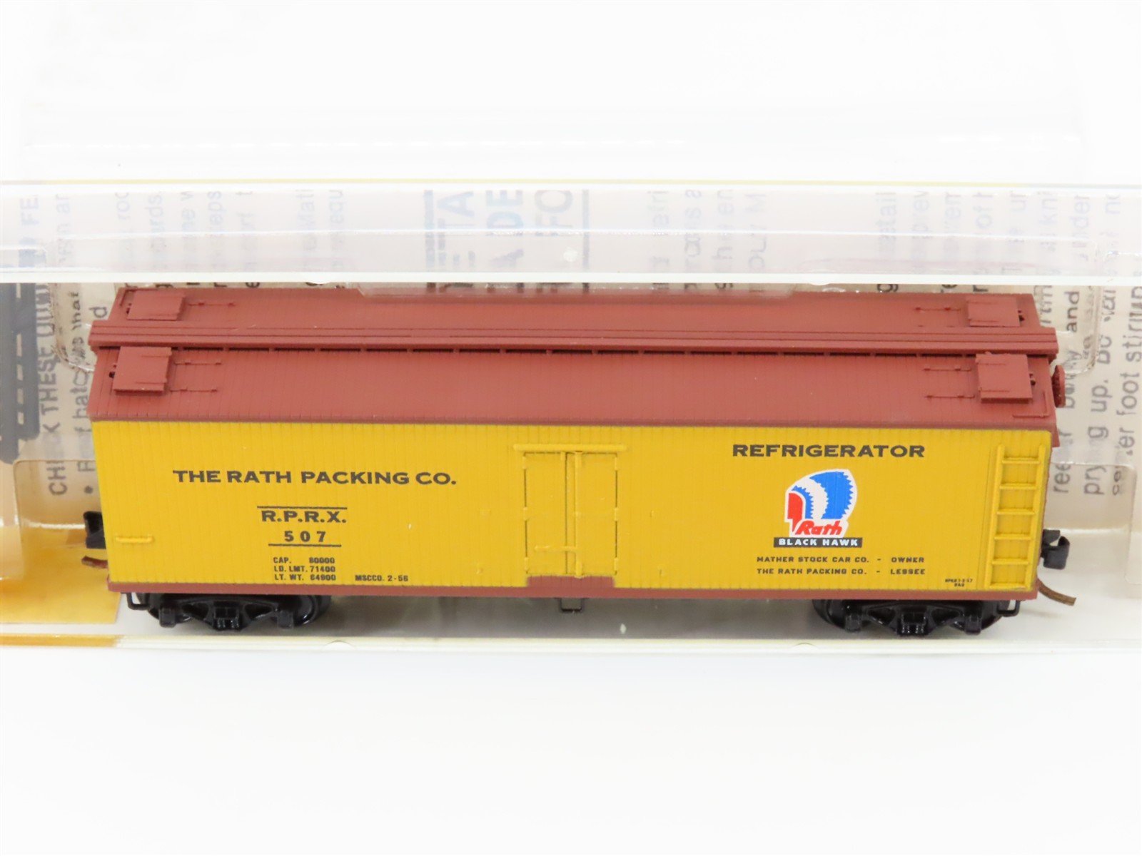 N Scale Micro-Trains/Kadee 47310 RPRX Rath Packing Co. 40' Wood Reefer #507