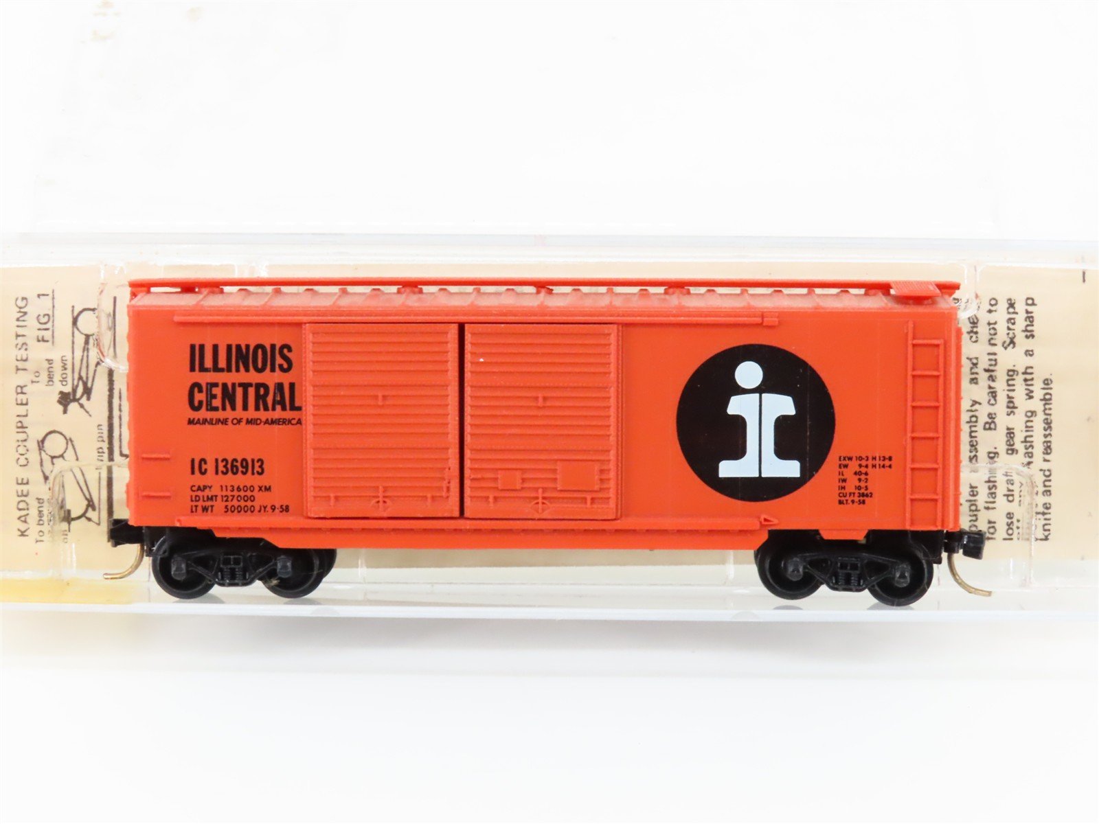 N Scale Micro-Trains/Kadee 23090 IC Illinois Central 40' Boxcar #136913