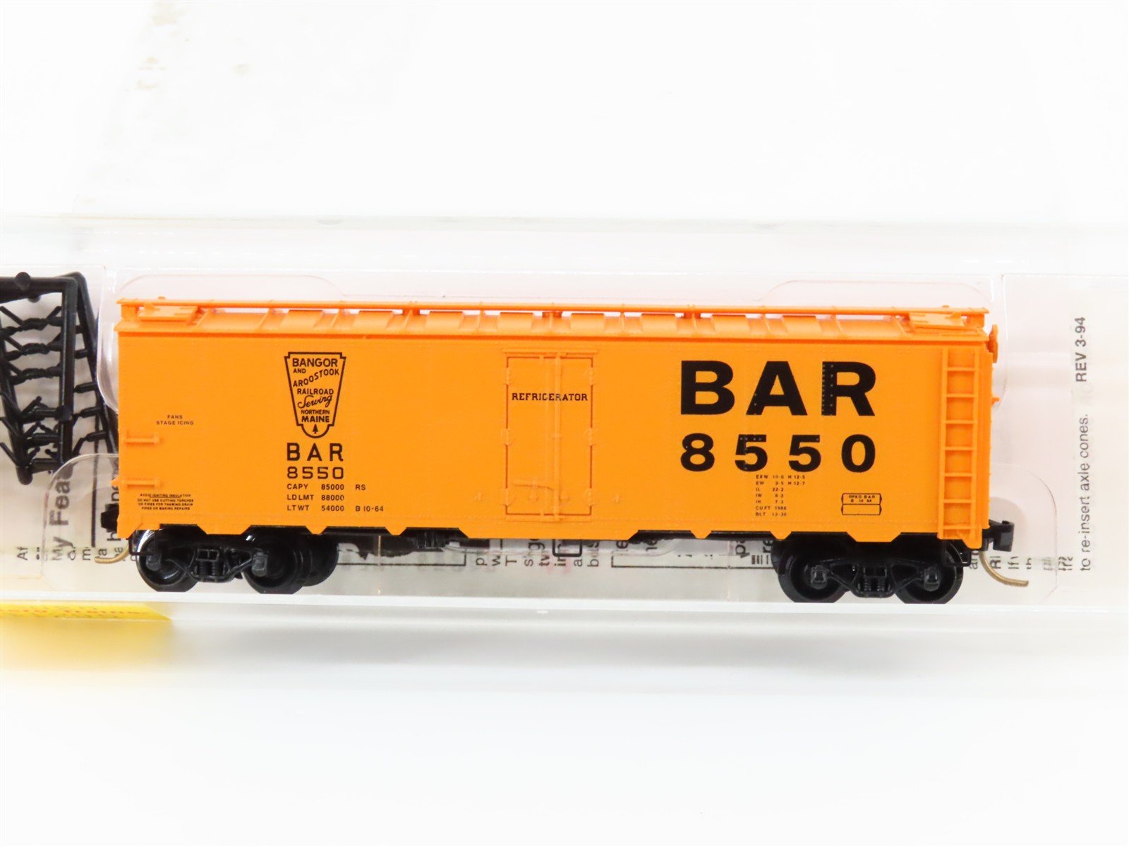 N Scale Micro-Trains MTL 59050 BAR Bangor & Aroostook 40' Ice Reefer #8550