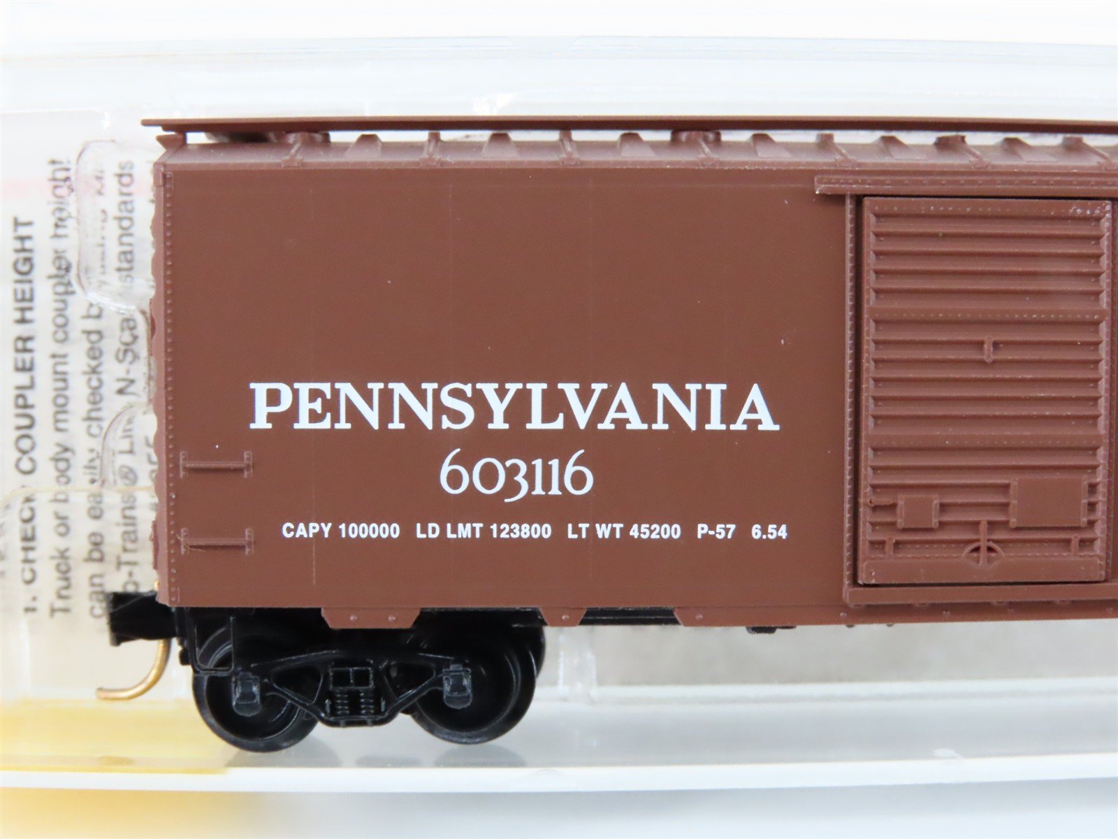 N Scale Micro-Trains MTL 20780 PRR Pennsylvania 40' Boxcar #603116