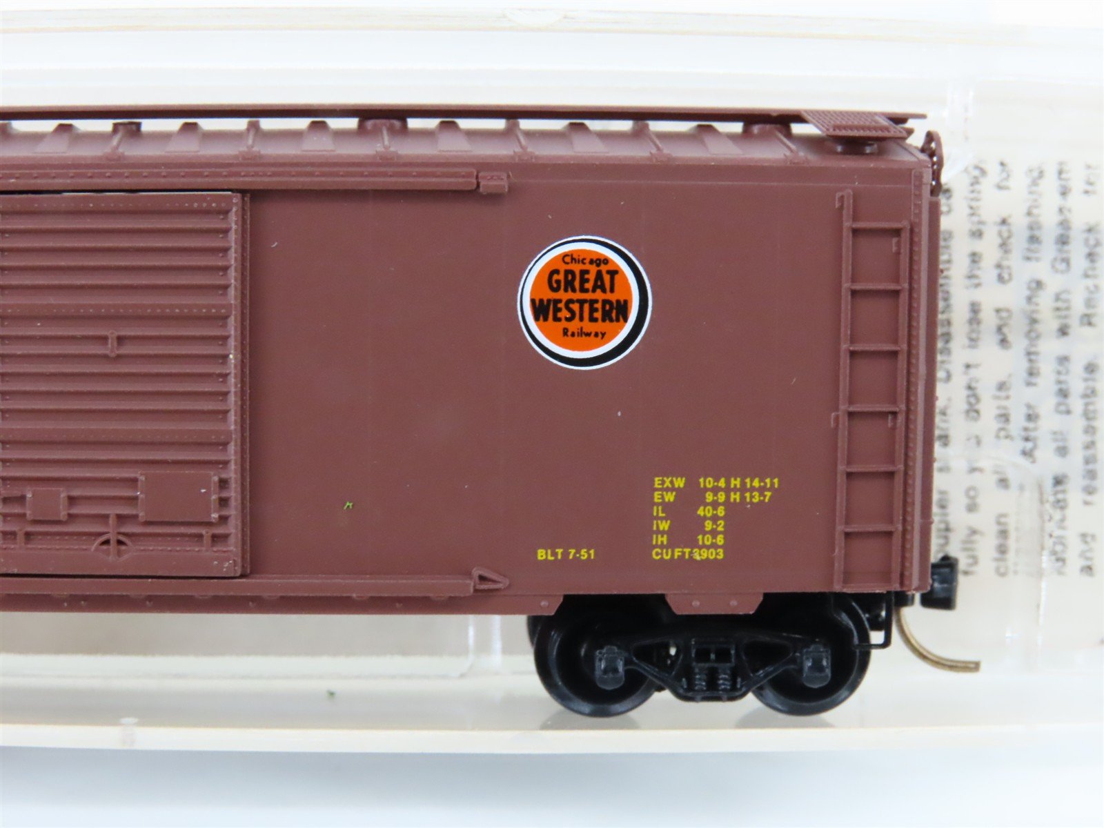 N Scale Micro-Trains/Kadee 20046 CGW Chicago Great Western 40' Boxcar #5453