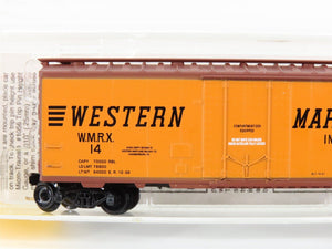 N Scale Micro-Trains/Kadee 21240 WMRX Western Maryland 40' Boxcar #14