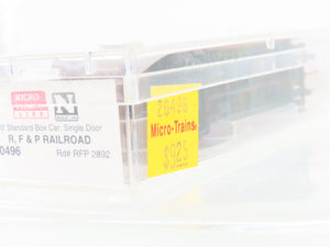 N Micro-Trains/Kadee 20496 RFP Richmond Fredericksburg Potomac 40' Boxcar #2892