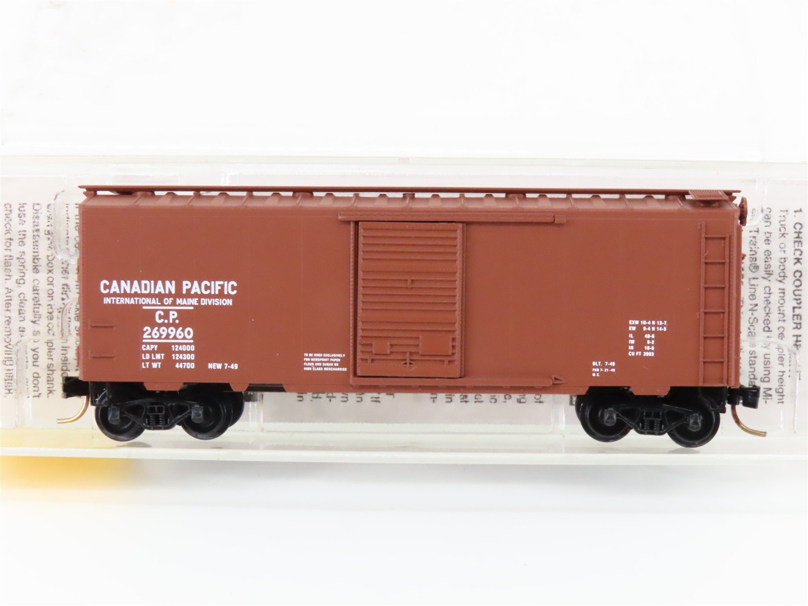 N Scale Micro-Trains/Kadee 20136 CP Canadian Pacific 40' Boxcar #269960
