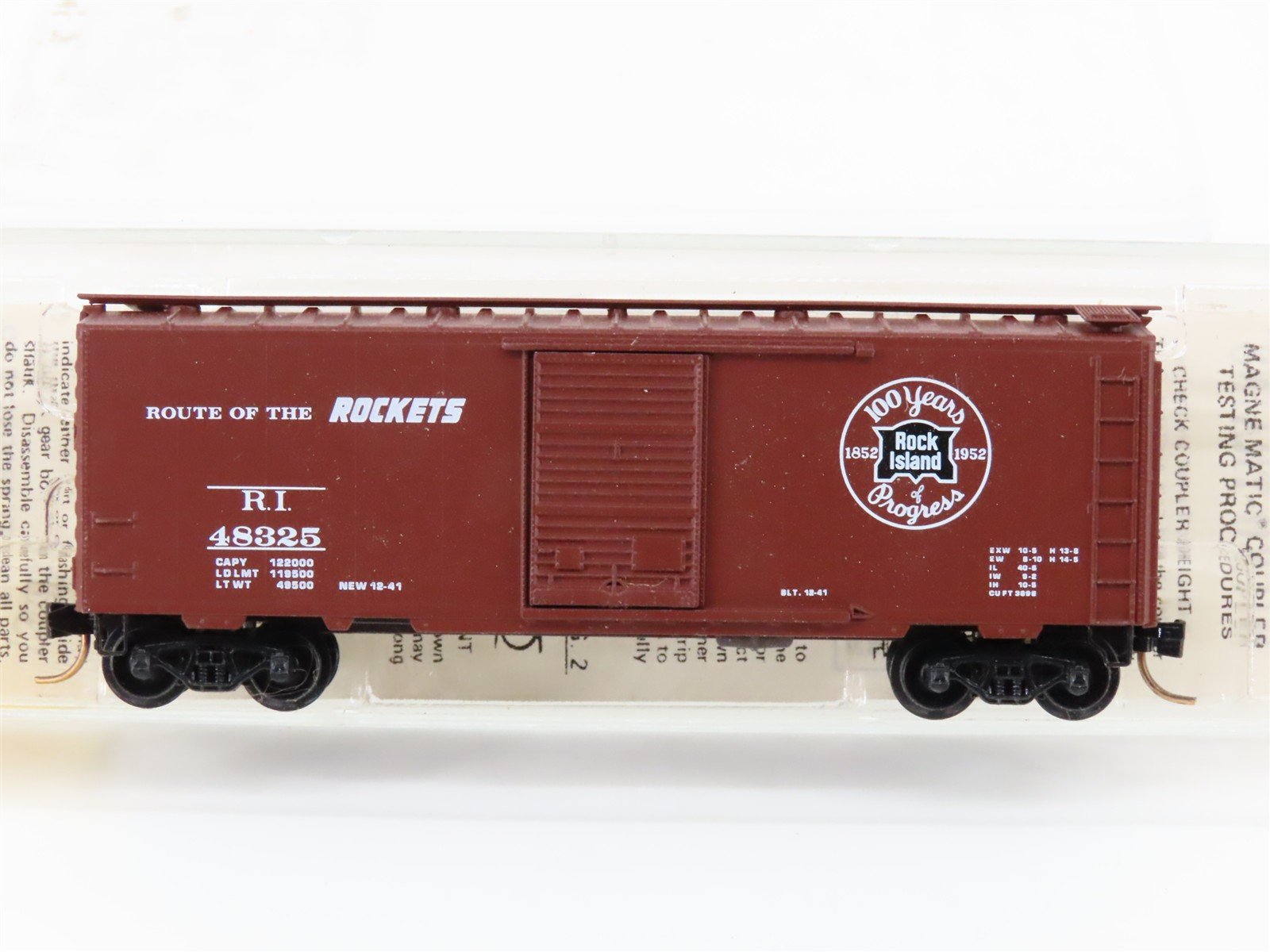 N Scale Micro-Trains/Kadee 20700 RI Rock Island 40' Boxcar #48325