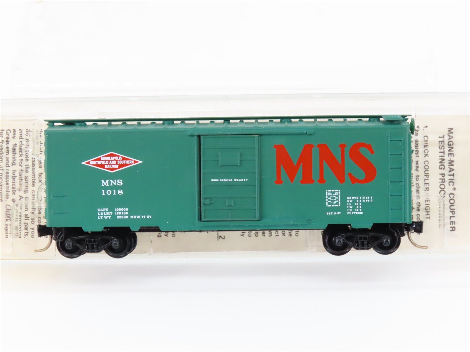 N Micro-Trains/Kadee 20840 MNS Minneapolis Northfield Southern 40' Boxcar #1018