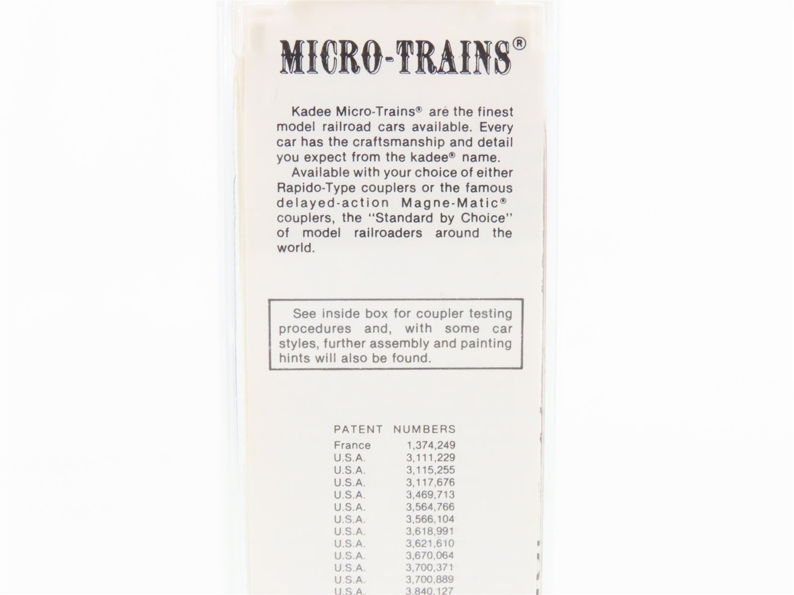N Scale Micro-Trains/Kadee 47190 NYC/MDT New York Central 40' Reefer #11285