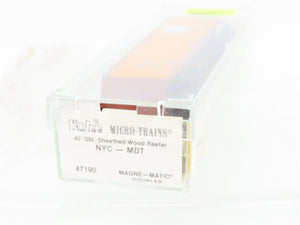 N Scale Micro-Trains/Kadee 47190 NYC/MDT New York Central 40' Reefer #11285