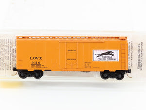N Scale Micro-Trains MTL 21190 LOVX American Colloid Co. 40' Boxcar #9116