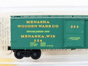 N Scale Micro-Trains MTL 42040 Menasha Woodenware 40' Wood Boxcar #242