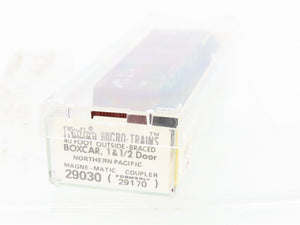 N Scale Micro-Trains/Kadee 29030 NP Northern Pacific 40' Wood Boxcar #8000