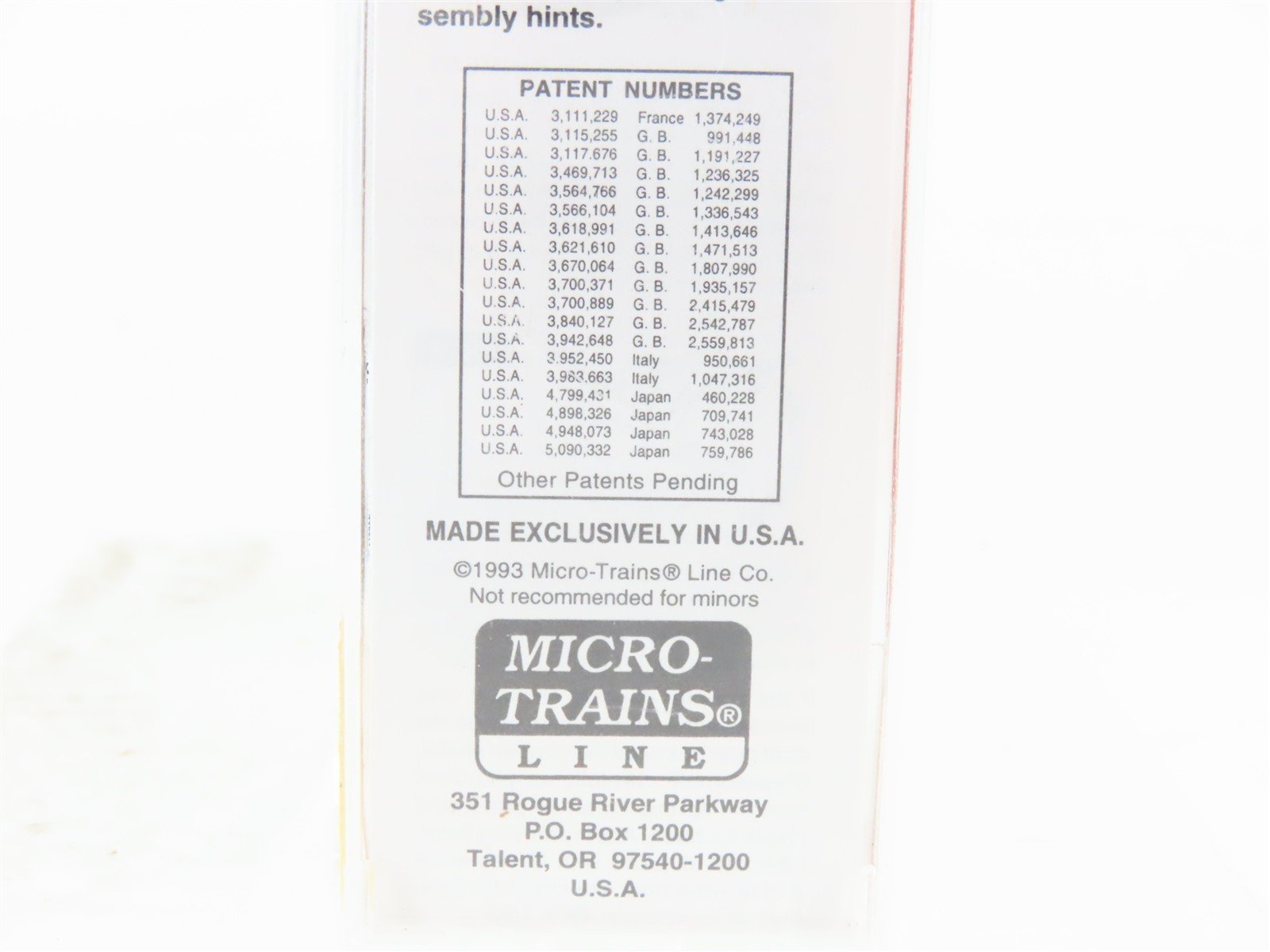 N Scale Micro-Trains MTL 24240 Gulf Mobile & Ohio 40' Boxcar #21583