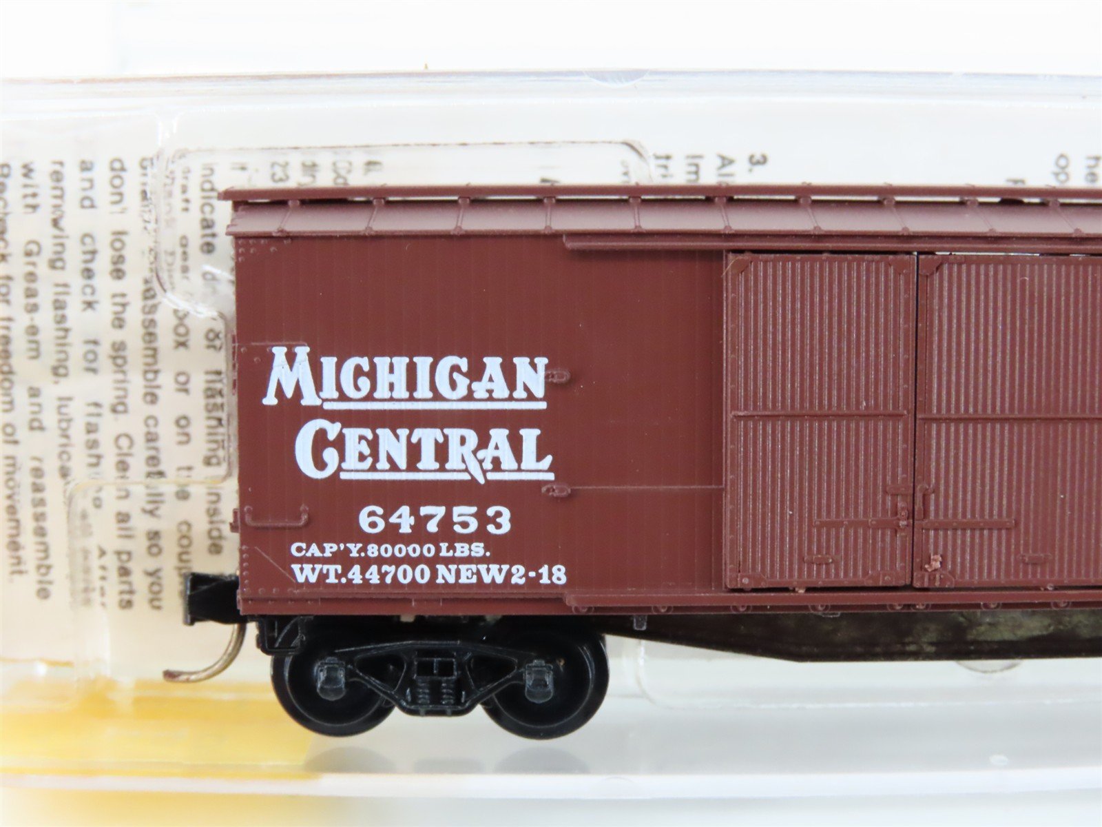 N Scale Micro-Trains MTL 43060 MC Michigan Central 40' Boxcar #64753