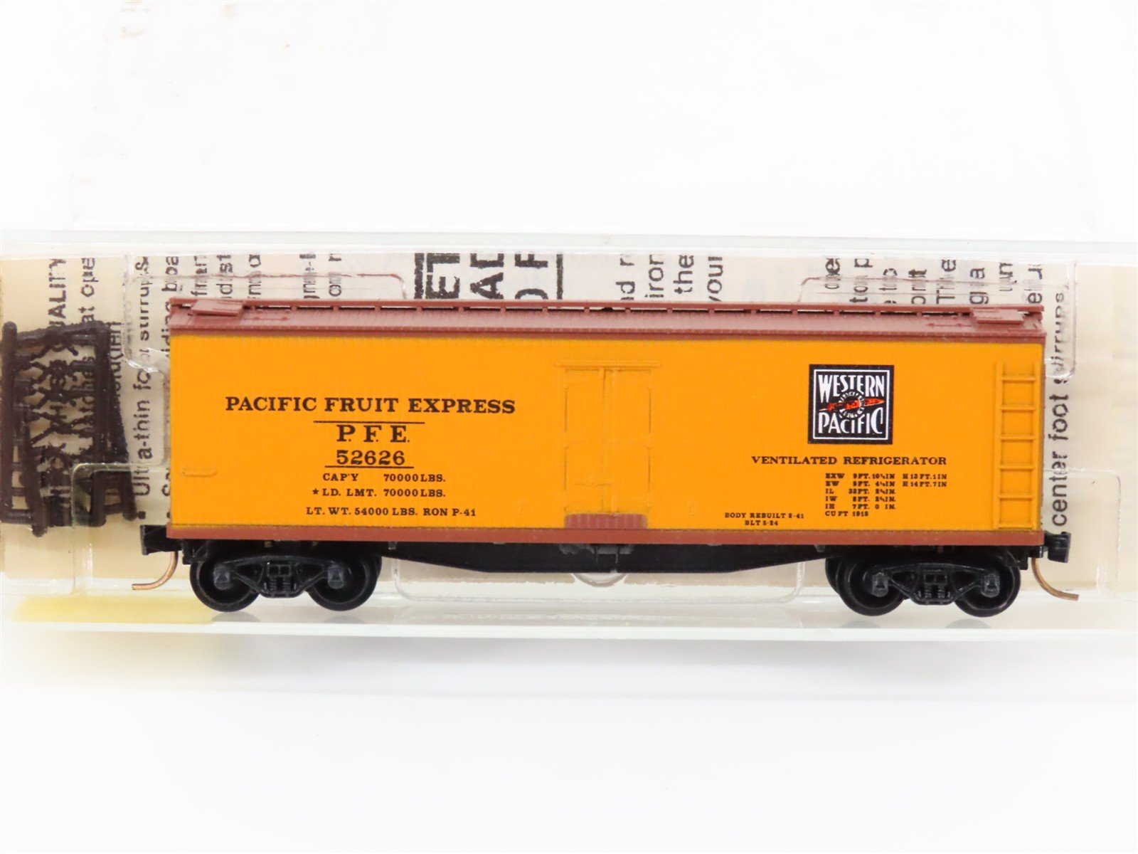 N Scale Micro-Trains/Kadee 47290 PFE Western Pacific 40' Boxcar #52626