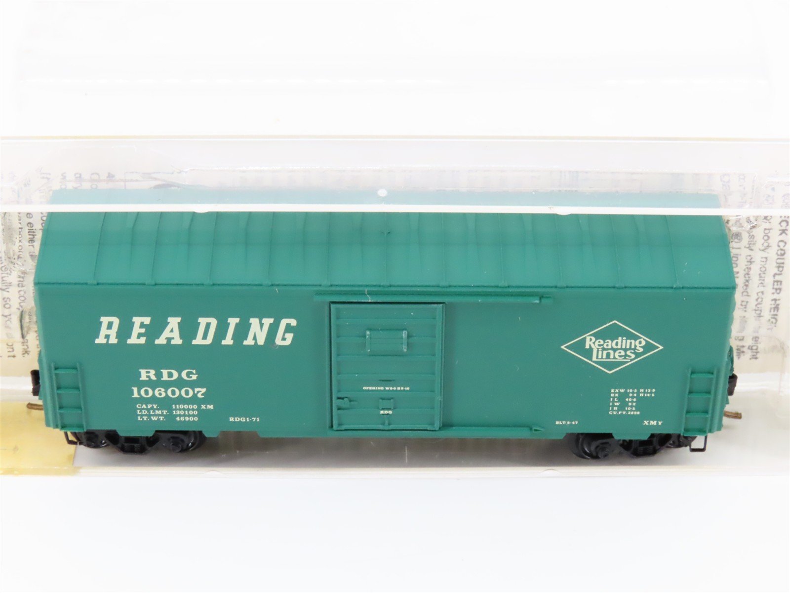 N Scale Micro-Trains MTL 24230 RDG Reading 40' Standard Boxcar #106007