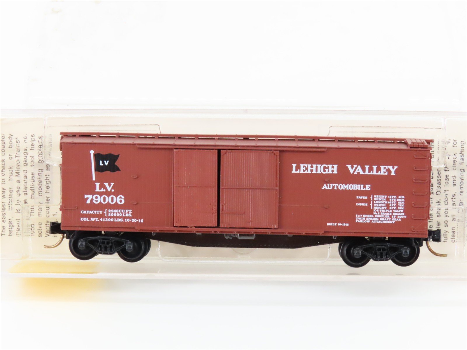 N Scale Micro-Trains MTL 43050 LV Lehigh Valley 40' Boxcar #79006