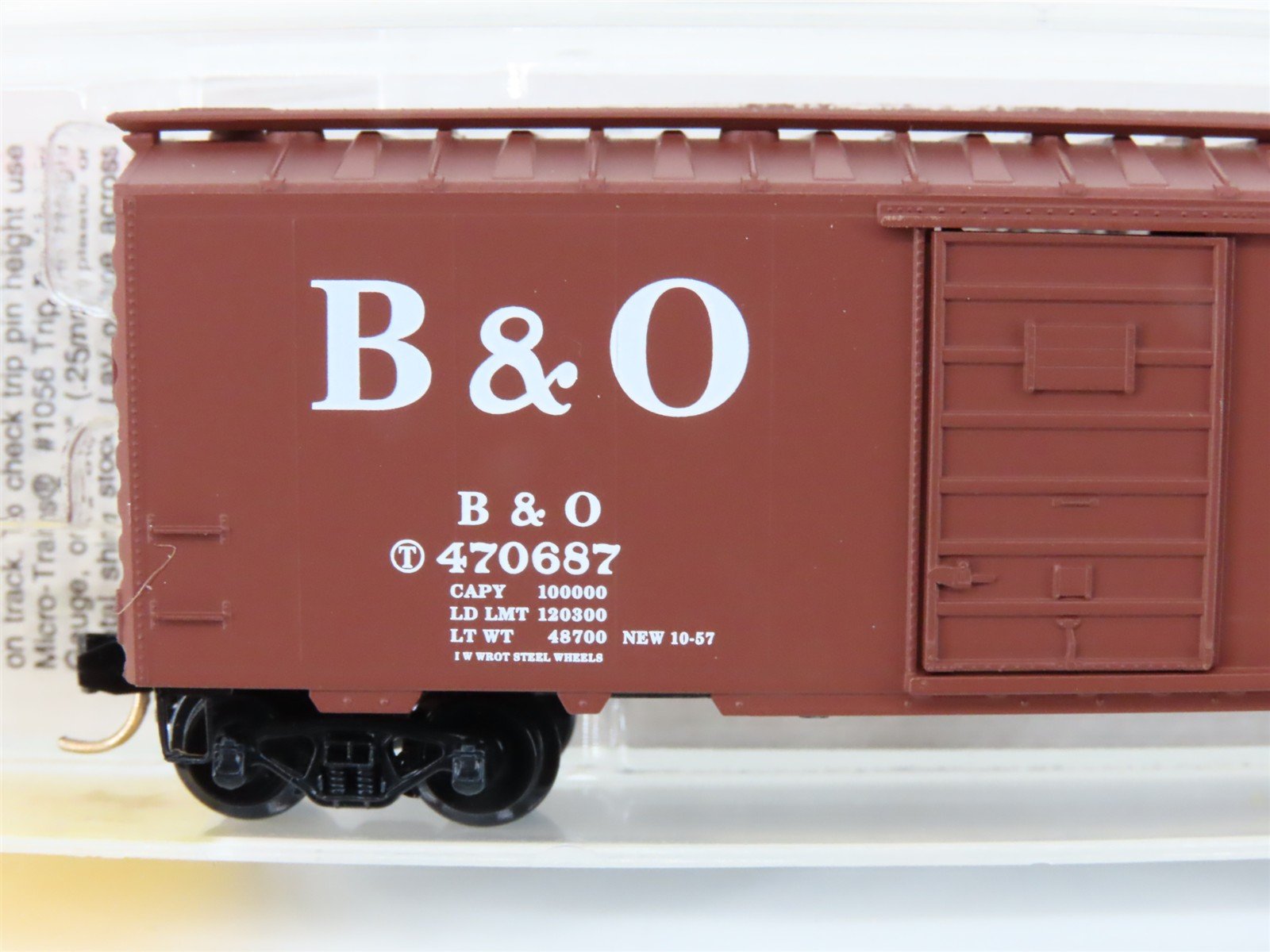 N Scale Micro-Trains MTL 20346 B&O Baltimore & Ohio 40' Boxcar #470687