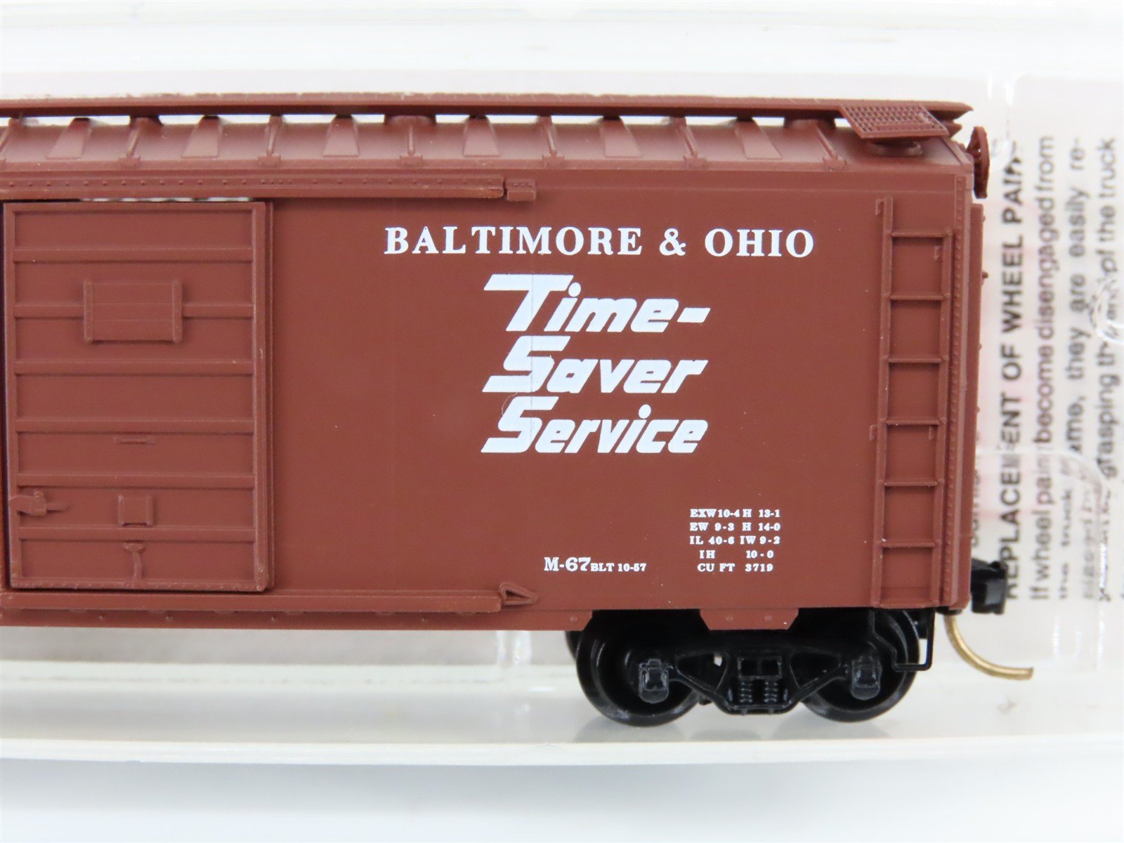 N Scale Micro-Trains MTL 20346 B&O Baltimore & Ohio 40' Boxcar #470687